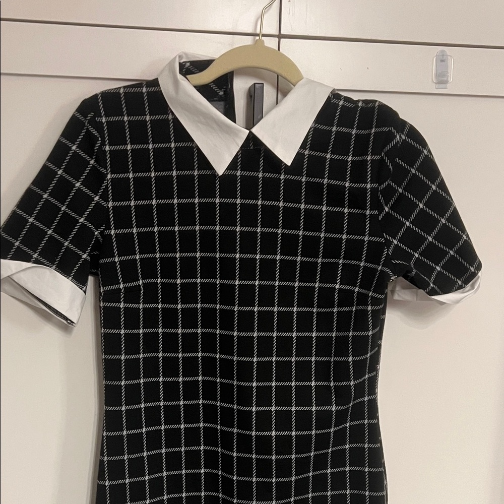 Fashion Nova Monochrome Plaid Dress
